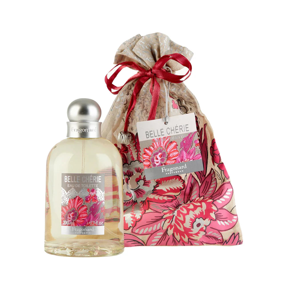 Fragonard Belle Cherie Eau de Toilette 200ml in organza pouch