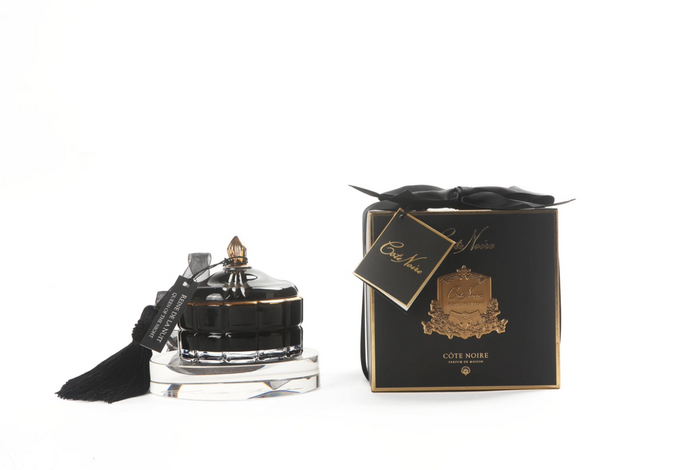 Cote Noire Art Deco Candle Black French Morning Tea Small GML45004