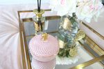 Cote Noire Art Deco Candle Pink  in Pink Peony Round GML30002