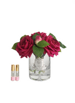 Cote Noire Luxury Tea Rose in Carmine Red with Pink Peony Fragrance